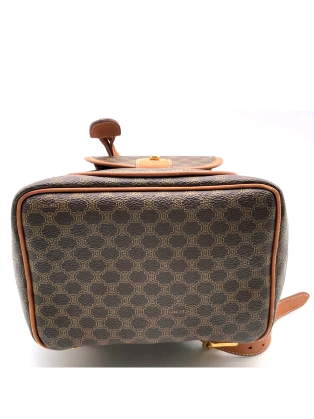 Céline Macadam Brown Backpack - Picture 4 of 10